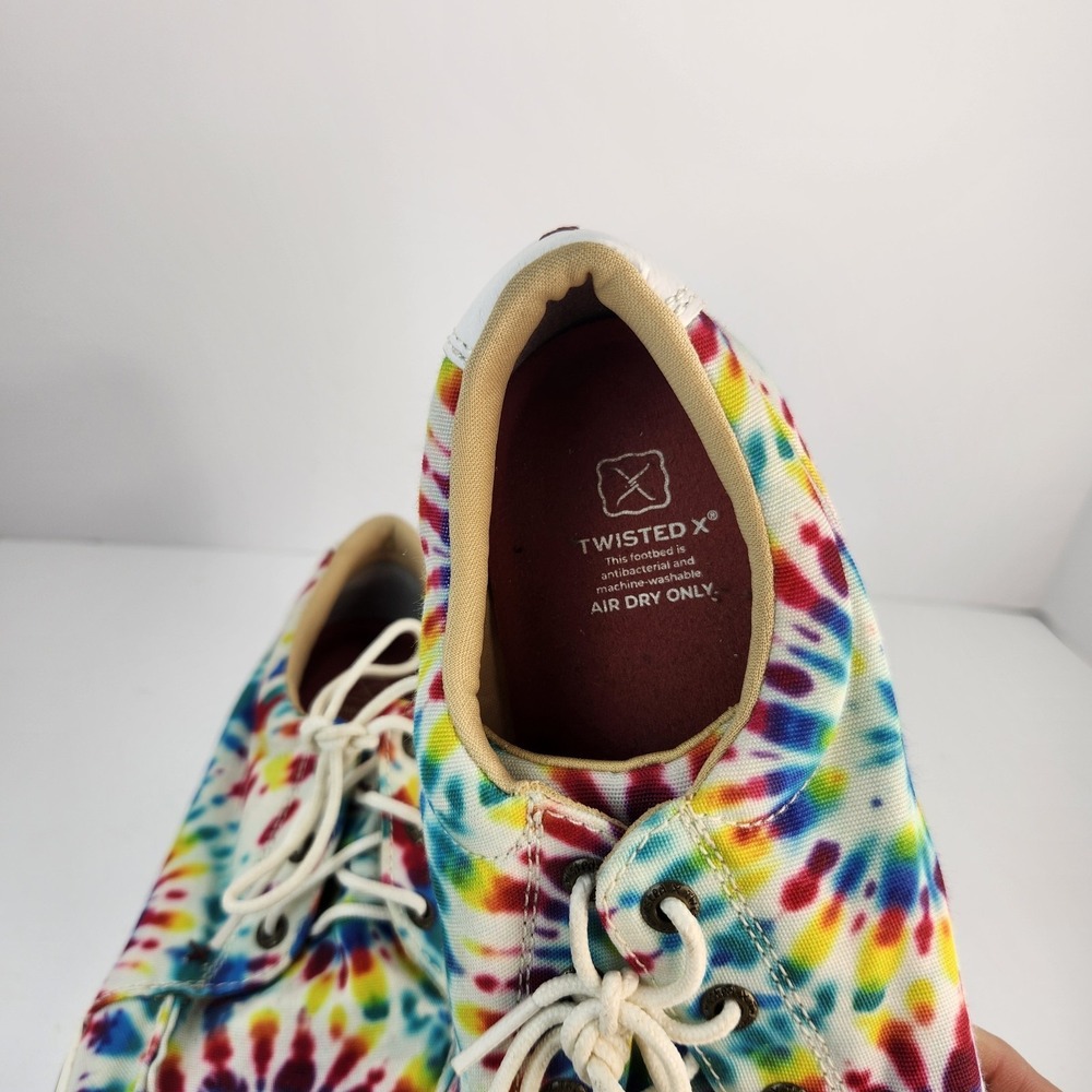 Twisted X Women's Tie-Dye Multicolor Lace-up Comfy Sneakers Size 9.5M - Picture 7 of 8